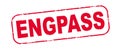 Roter Stempel mit dem Wort: ENGPASS , isoliert auf weiÃÅ¸em Hintergrund